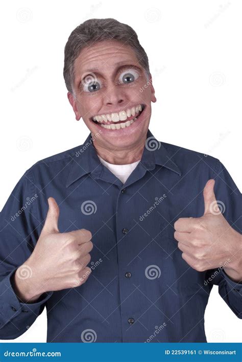 Funny Man with Big Happy Smile on Face Stock Image - Image of happy, male: 22539161