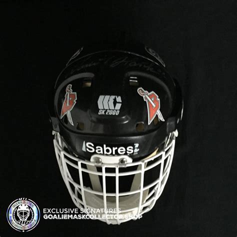 DOMINIK HASEK SIGNED AUTOGRAPHED GOALIE MASK BUFFALO BLACK COOPER SK A ...