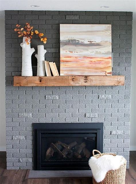 43 Painted Brick Fireplaces For A Bold Touch - DigsDigs