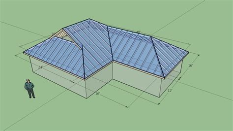 Large preview of 3D Model of Dutch Gable Roof 1 Rev 2 | Dutch gable ...