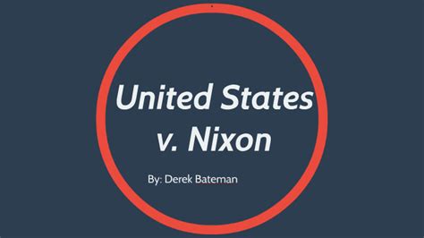 United States v. Nixon by Derek Bateman on Prezi