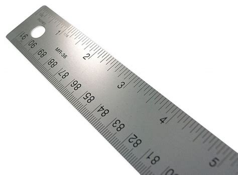 WESTCOTT Ruler, Metal, 1st Inch 32nds - Rest 16ths - 26CT86|MR-36 ...