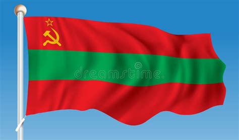 Map Of Transnistria With Flag Stock Vector - Illustration of freedom, element: 125160558