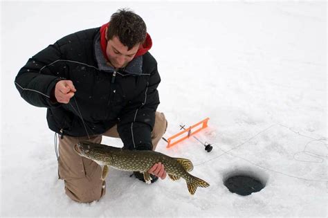 Tip Up Ice Fishing - Wide Open Spaces