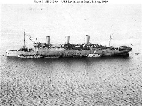 USN Ships--USS Leviathan (ID # 1326) -- Views taken in late 1918 and in ...