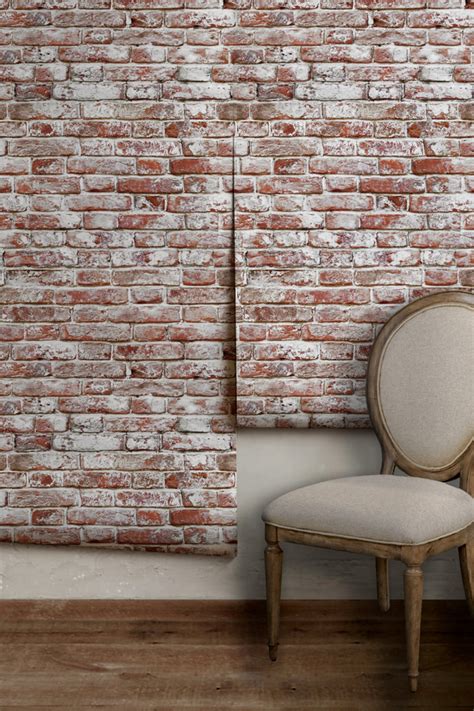 Whitewashed Antique Brick Peel 'n Stick or Traditional | Etsy | Faux brick walls, Antique brick ...