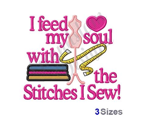 The Stitches I Sew Machine Embroidery Design | Etsy