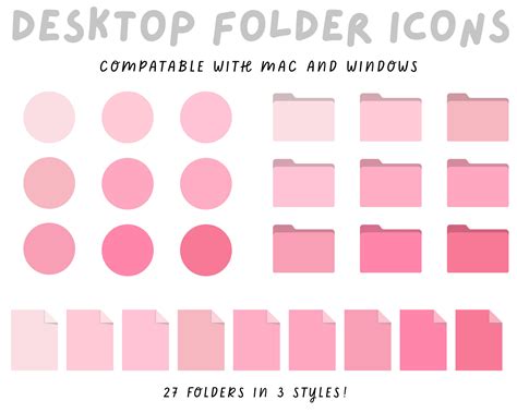 Desktop Folder Icons Mac Folder Icons Desktop Organizer Boho Mac | The ...