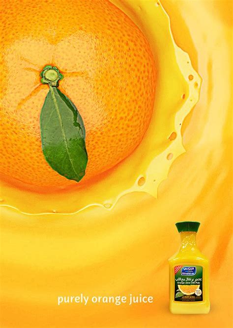 purely orange on Behance | Beverage poster, Creative ads, Juice ad