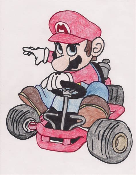 Mario Kart Drawing at GetDrawings | Free download