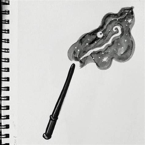 Magic Wand Sketch at PaintingValley.com | Explore collection of Magic Wand Sketch