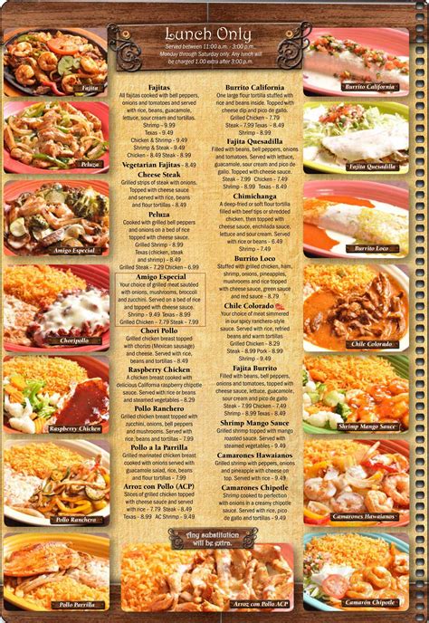 La Hacienda Mexican Restaurant menus in Greensboro, North Carolina, United States