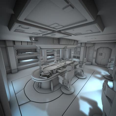 Spacecraft Interior HD 2 3D model | CGTrader