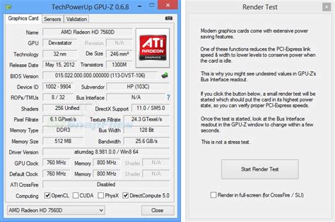 GPU-Z screenshot and download at SnapFiles.com