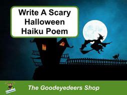 Halloween Haiku Poetry - How to write scary poems. by Goodeyedeers ...