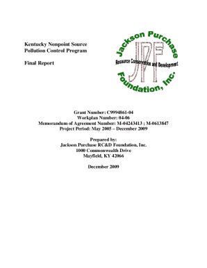 Fillable Online eec ky Kentucky Nonpoint Source Pollution Control Program - Precision ...