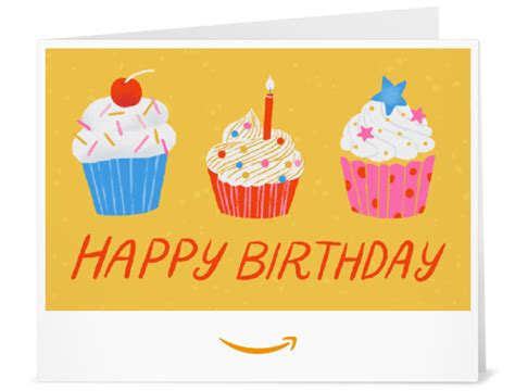 Amazon.com: Amazon Gift Card - Print - New Birthday Cupcake: Gift Cards