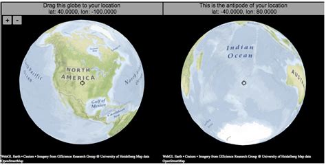 Antipodes map: What's on the other side of the Earth? - Engaging Data