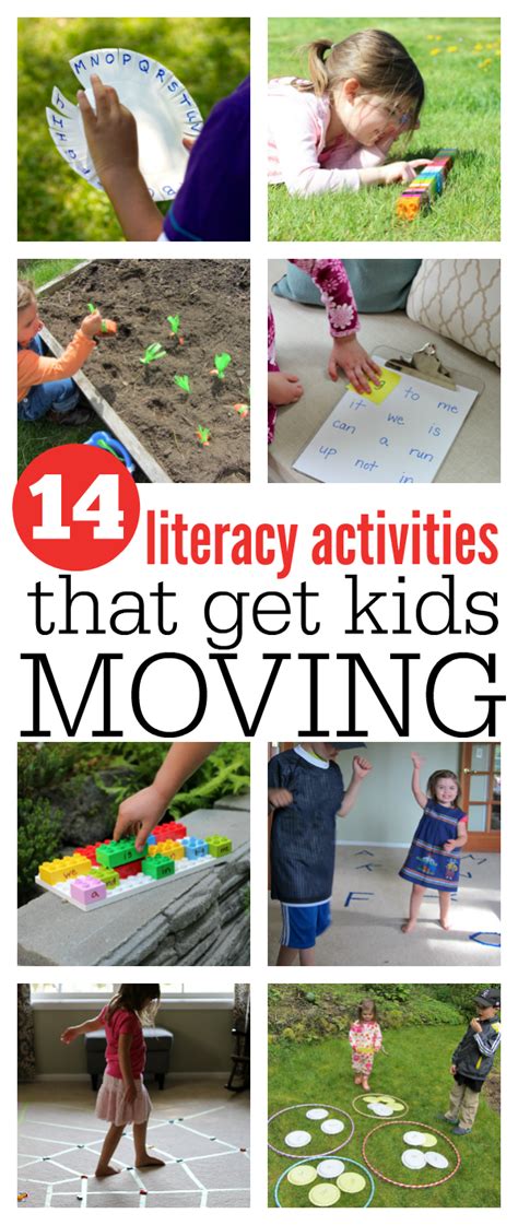 14 Literacy Activities That Get Kids Moving - No Time For Flash Cards