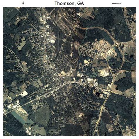 Aerial Photography Map of Thomson, GA Georgia