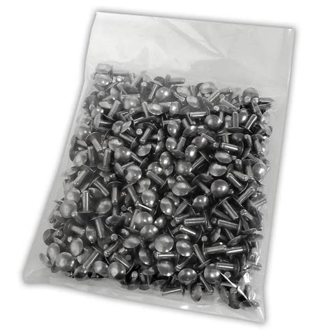 100x L/13mm 3/16" Dia Alu Brazier Head Solid Rivet Fastener Hard Trailer Repair