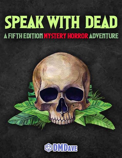 Speak with Dead (Adventure PDF) – DMDave Publishing