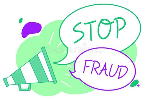 Handwriting Text Stop Fraud. Concept Meaning Campaign Advices People To ...