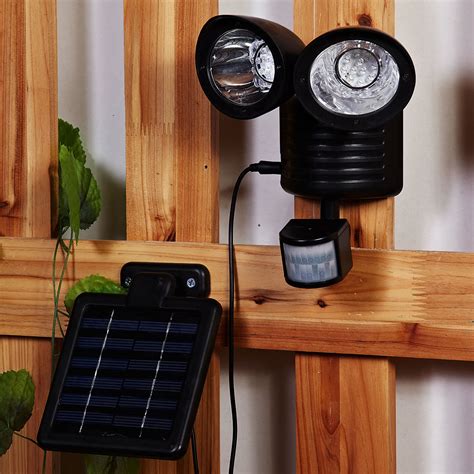 22 LED Solar Powered Motion Sensor PIR Security Light Garden Garage ...