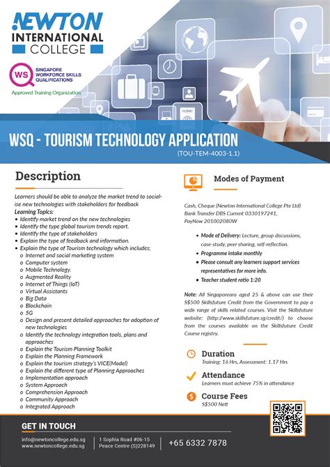 WSQ Courses – Newton International College