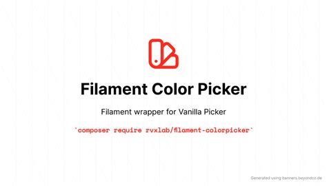 rvxlab/filament-colorpicker - Packagist