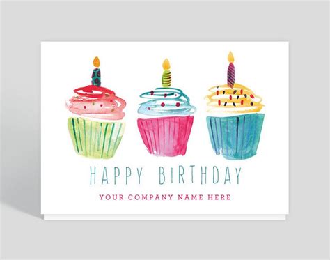 Watercolor Cupcakes Birthday Card, 1023912 | The Gallery Collection ...