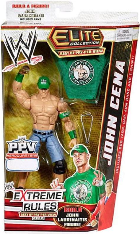 WWE Wrestling Elite Collection Best of Pay Per View John Cena Exclusive Action Figure Build John ...