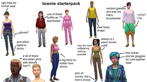 Sims 4 Townies Starter Pack | /r/starterpacks | Starter Packs | Know Your Meme