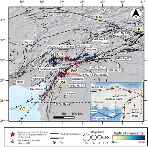 Surface deformations of the 6 February 2023 earthquake sequence ...