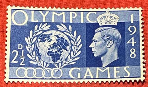 GB Mint Stamps George VI 1948 Olympic Games Full Set Of 4 | Etsy