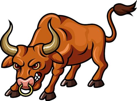 Premium Vector | Angry bull cartoon