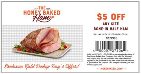 Easter HoneyBaked Ham Coupons | The Bear of Real Estate