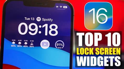 iOS 16 - TOP 10 Lock Screen WIDGETS ! - YouTube