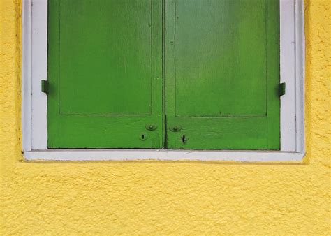 Free Images : architecture, floor, home, wall, green, color, exterior, yellow, door, shutter ...
