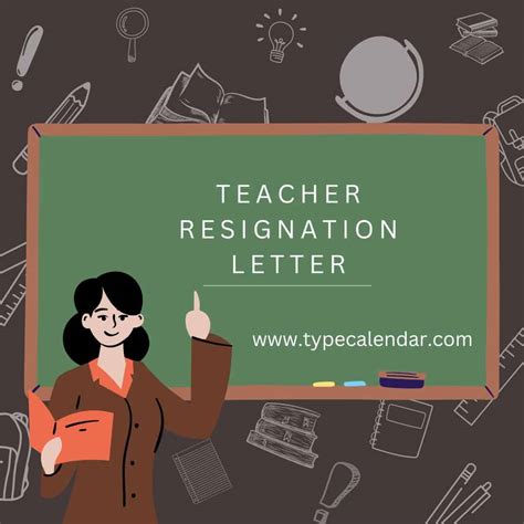 Free, Printable Teacher Resignation Letter Template - Easy & Professional