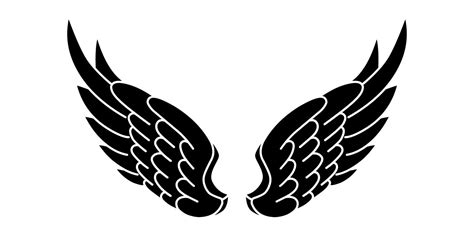 Free vector angel wings tribal tattoo 15737101 Vector Art at Vecteezy