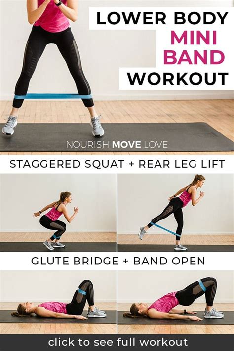 8 Resistance Band Exercises For Legs (Video)| Nourish Move Love | Leg workout with bands, Lower ...