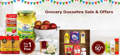 Biggest Grocery Dussehra sale and offers on NatureBasket and Bigbasket