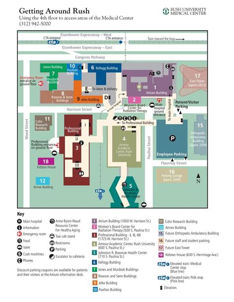 Rush University Campus Map | Time Zones Map in 2020 | Campus map ...