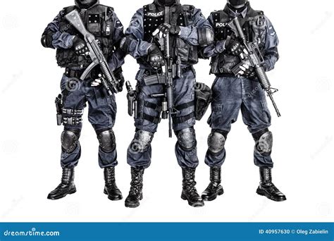 SWAT team stock photo. Image of marksman, equipment, forces - 40957630