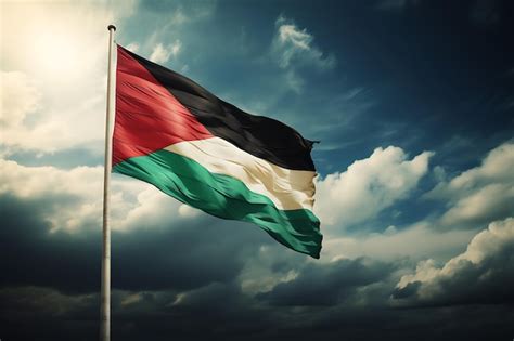 Premium Photo | Symbol of identity the palestinian flags color ...