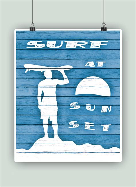 Surf Poster, Surfing Art, Surf Board, Surf Art, Surf Decor, Surfing ...