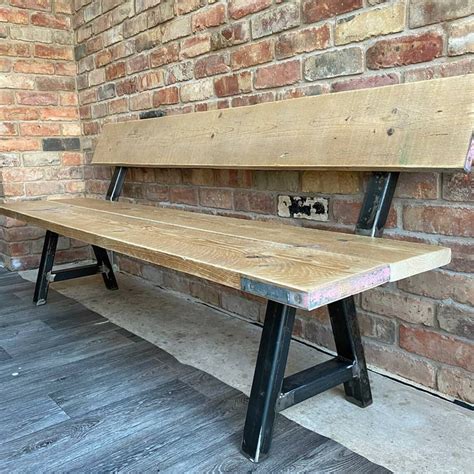 Industrial Style Bench for Indoor and Outdoor Dining | Etsy