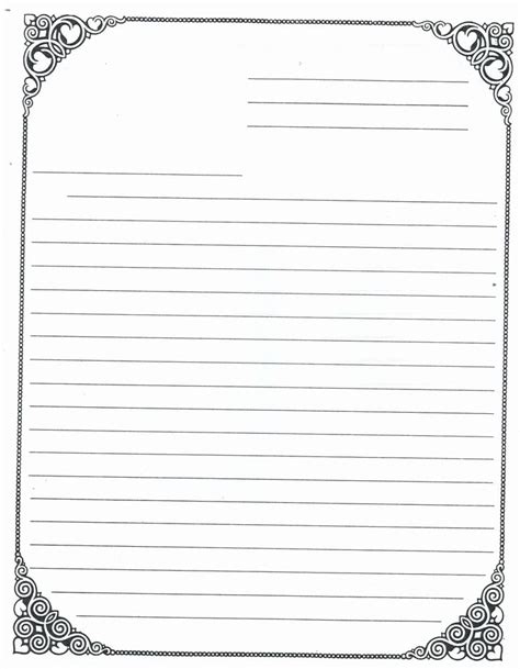 Letter Writing Paper Template Inspirational Lined Paper for Kids ...