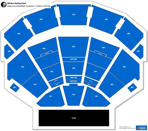 Dolby Live at Park MGM Seating Chart - RateYourSeats.com